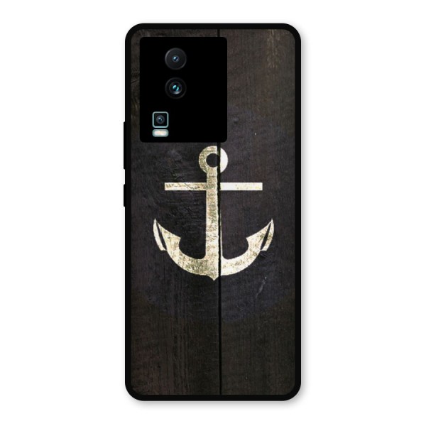 Wood Anchor Metal Back Case for iQOO Neo 7 Pro
