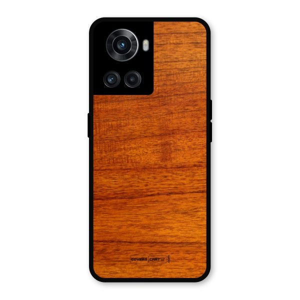 Wood Texture Design Metal Back Case for OnePlus 10R