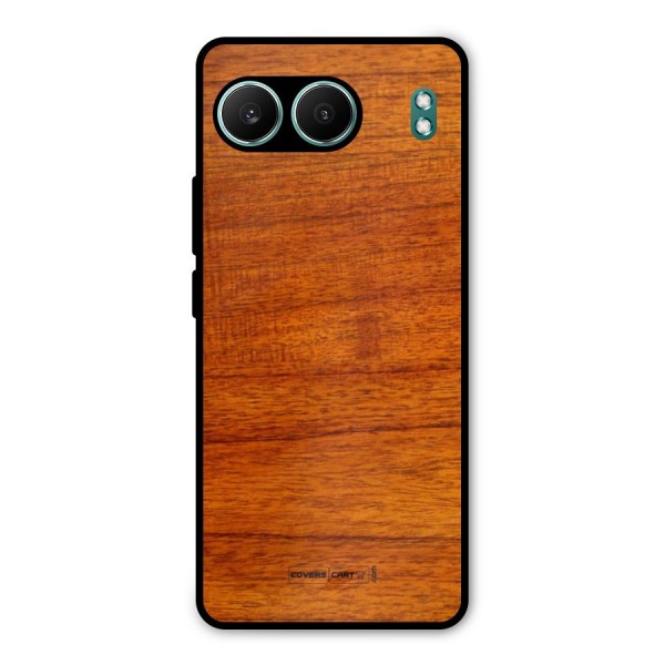 Wood Texture Design Metal Back Case for OnePlus Nord 4