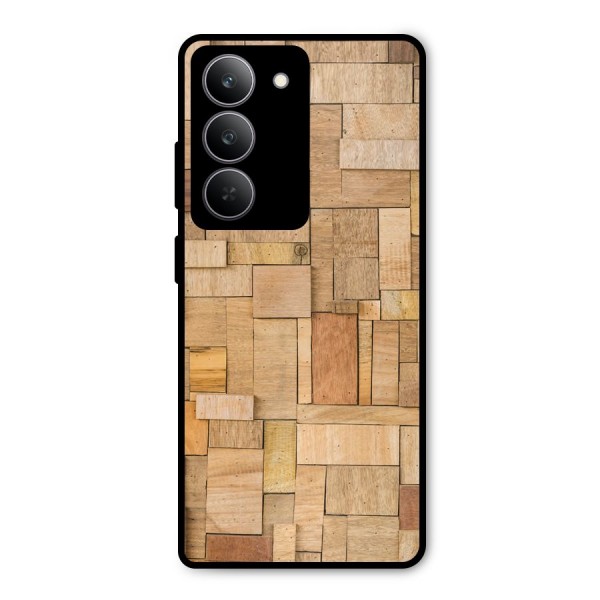 Wooden Blocks Metal Back Case for Realme 14x
