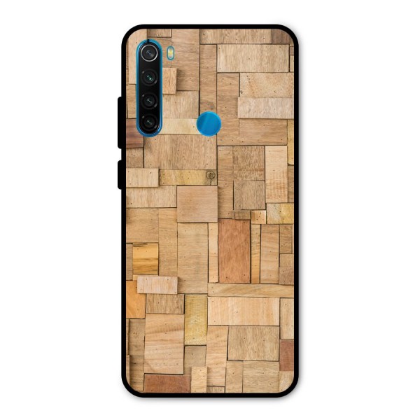 Wooden Blocks Metal Back Case for Redmi Note 8