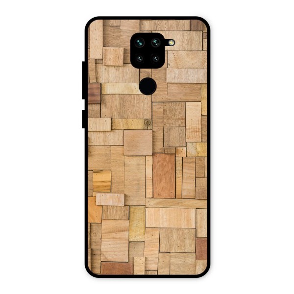 Wooden Blocks Metal Back Case for Redmi Note 9