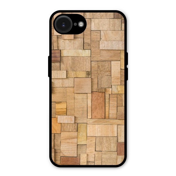 Wooden Blocks Metal Back Case for iPhone 16e