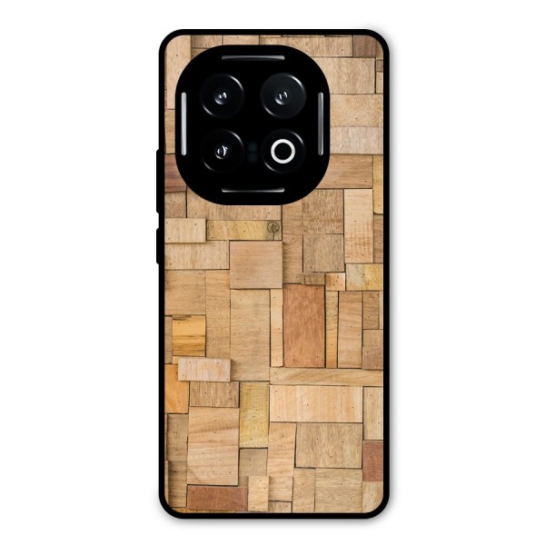 Wooden Blocks Metal Back Case for iQOO 13