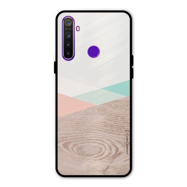 Wooden Fusion Glass Back Case for Realme 5s