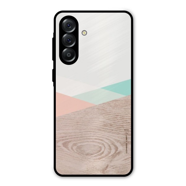 Wooden Fusion Metal Back Case for Galaxy A36