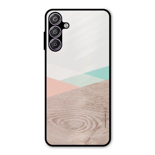 Wooden Fusion Metal Back Case for Galaxy M15