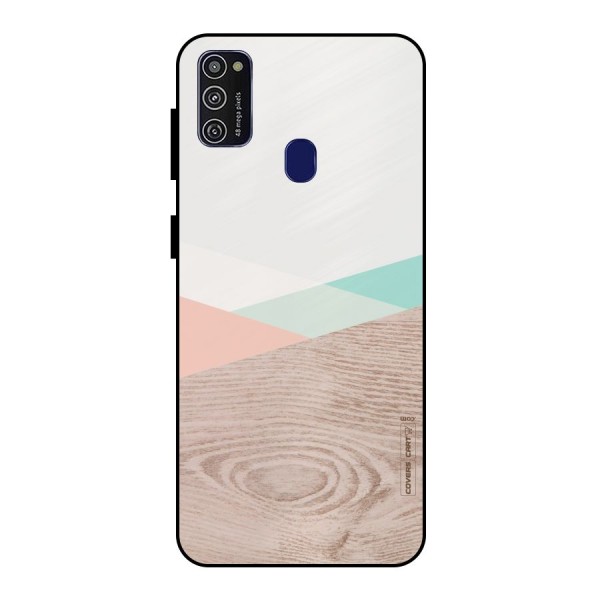 Wooden Fusion Metal Back Case for Galaxy M21