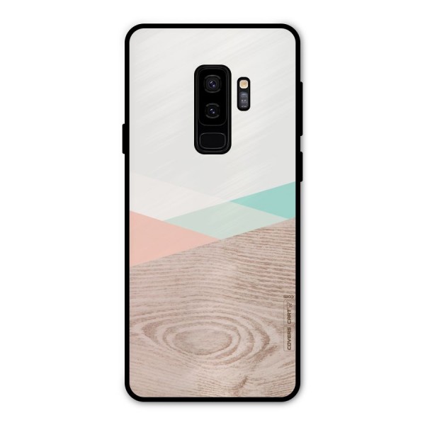 Wooden Fusion Metal Back Case for Galaxy S9 Plus