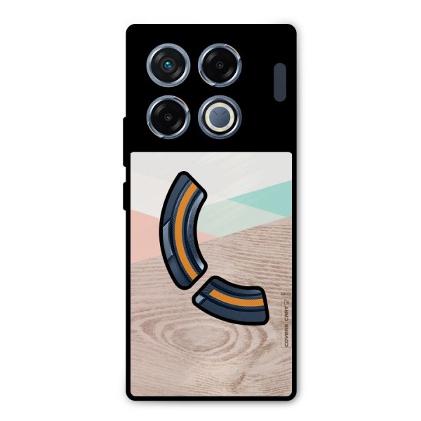 Wooden Fusion Metal Back Case for Infinix GT 20 Pro