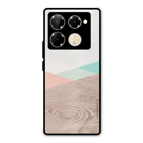 Wooden Fusion Metal Back Case for Infinix Note 40 Pro