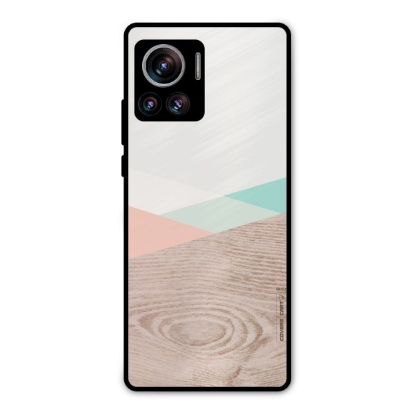 Wooden Fusion Metal Back Case for Motorola Edge 30 Ultra
