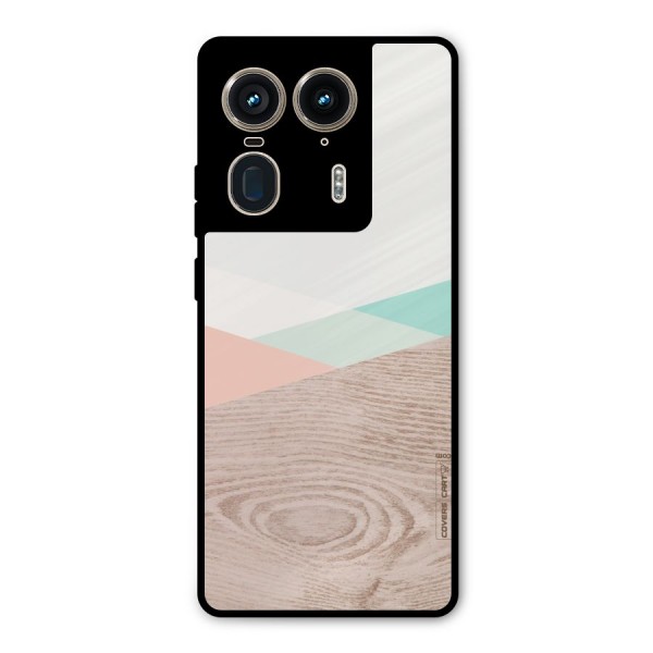 Wooden Fusion Metal Back Case for Motorola Edge 50 Ultra