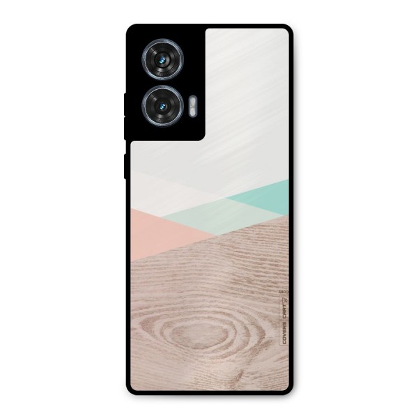 Wooden Fusion Metal Back Case for Motorola G96