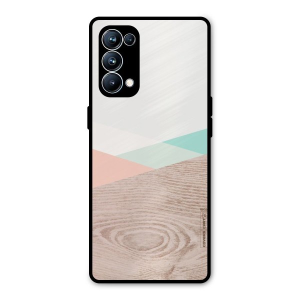 Wooden Fusion Metal Back Case for Oppo Reno5 Pro 5G