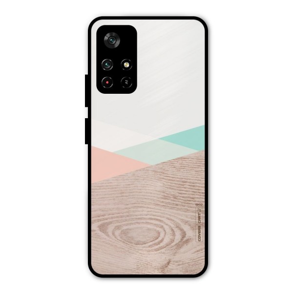 Wooden Fusion Metal Back Case for Poco M4 Pro 5G