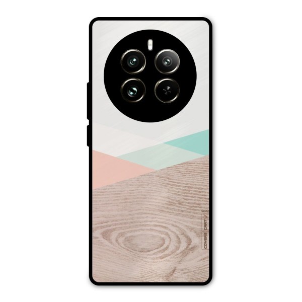 Wooden Fusion Metal Back Case for Realme 12 Pro