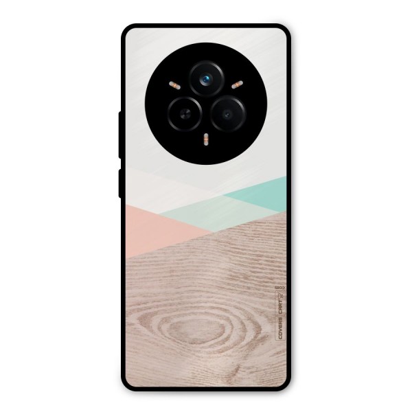 Wooden Fusion Metal Back Case for Realme 14 Pro Plus
