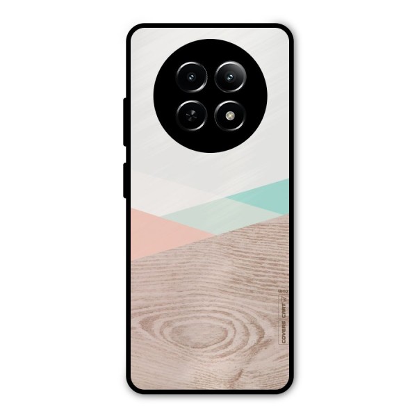 Wooden Fusion Metal Back Case for Realme Narzo 70x 5G