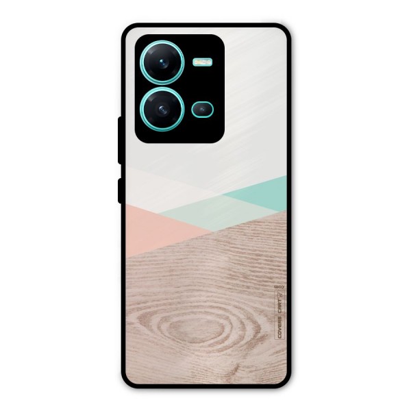 Wooden Fusion Metal Back Case for Vivo V25
