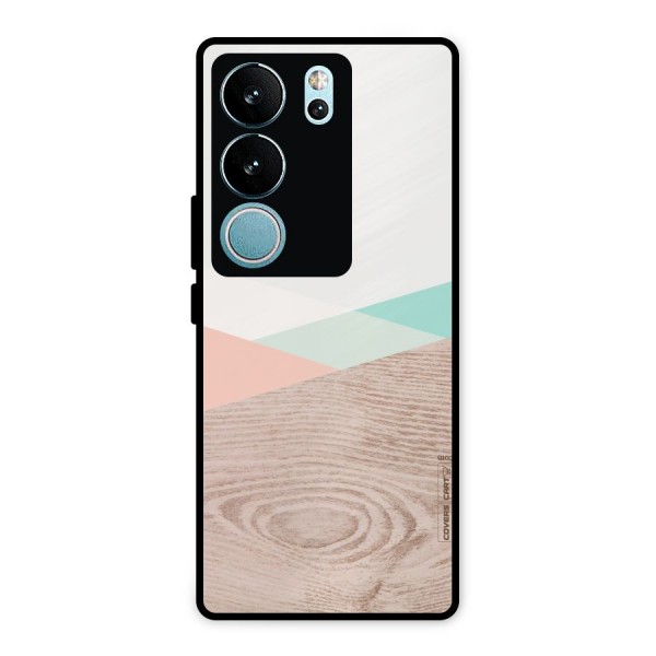 Wooden Fusion Metal Back Case for Vivo V29 Pro