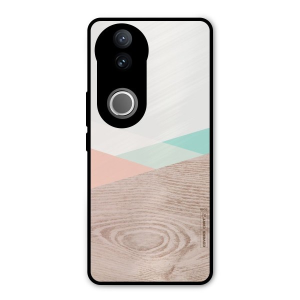 Wooden Fusion Metal Back Case for Vivo V50e