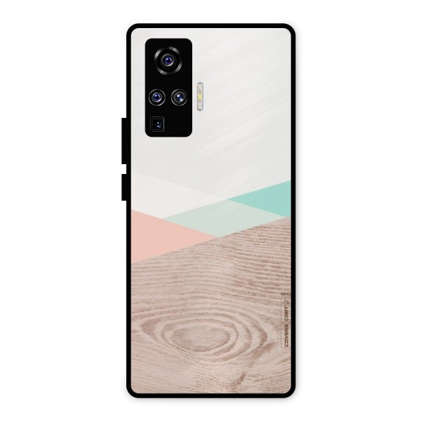 Wooden Fusion Metal Back Case for Vivo X50 Pro