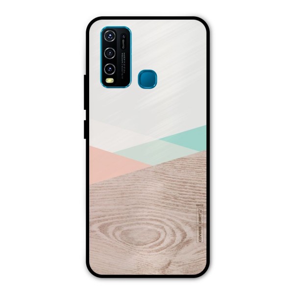 Wooden Fusion Metal Back Case for Vivo Y30