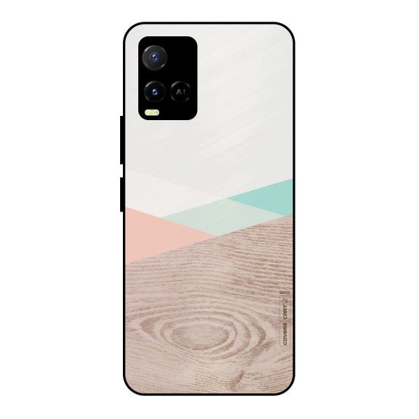 Wooden Fusion Metal Back Case for Vivo Y33s