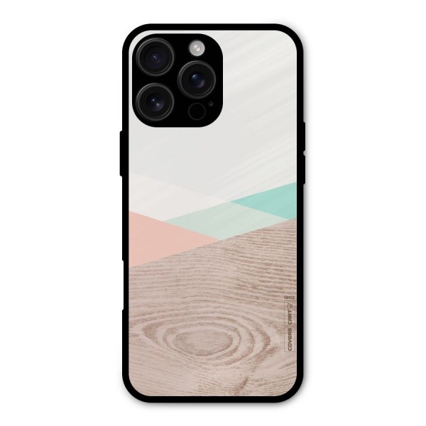 Wooden Fusion Metal Back Case for iPhone 16 Pro Max