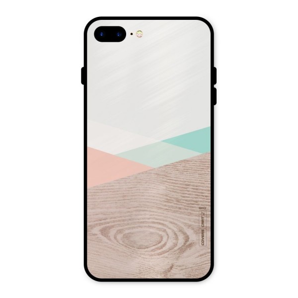 Wooden Fusion Metal Back Case for iPhone 8 Plus