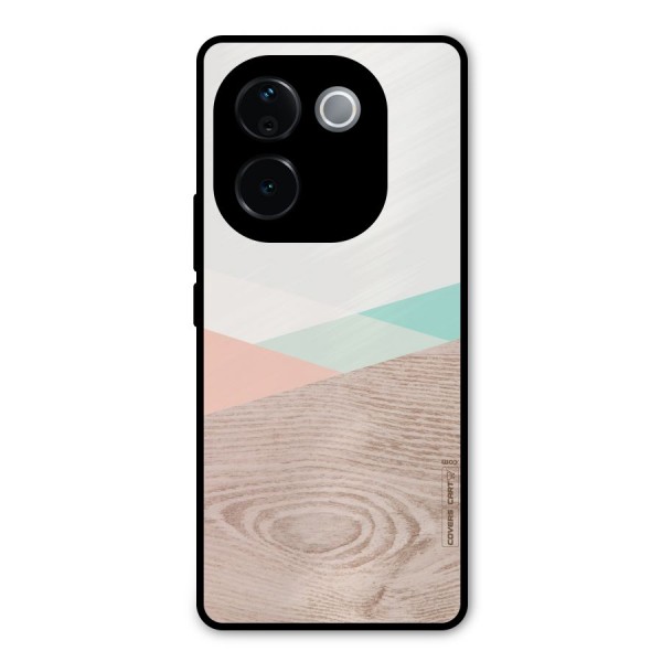Wooden Fusion Metal Back Case for iQOO Z9s Pro