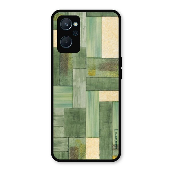 Wooden Green Texture Metal Back Case for Realme 9i
