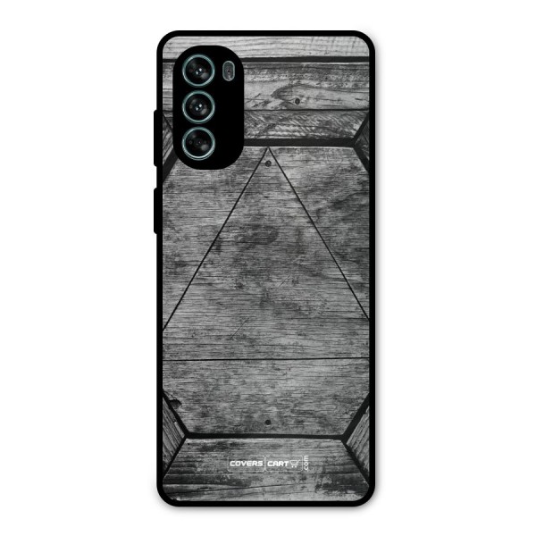 Wooden Hexagon Metal Back Case for Moto G62
