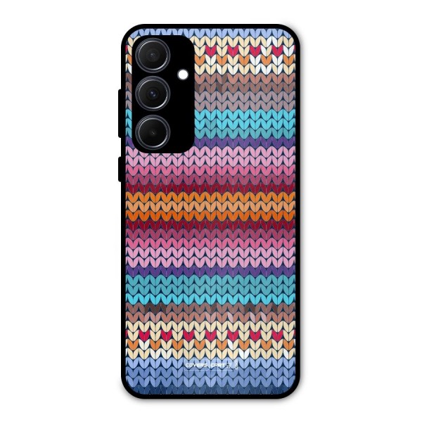 Woolen Metal Back Case for Galaxy A35