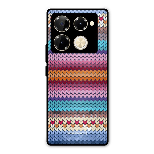 Woolen Metal Back Case for Infinix Note 40 Pro Plus