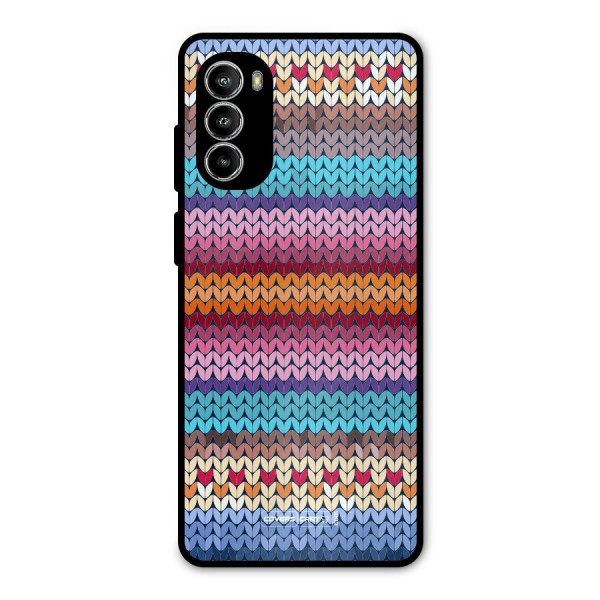 Woolen Metal Back Case for Moto G52
