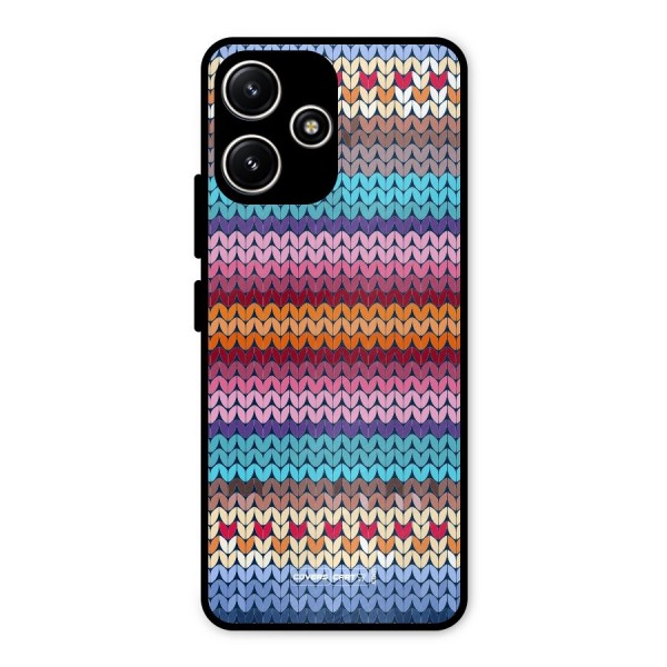 Woolen Metal Back Case for Redmi 12 5G