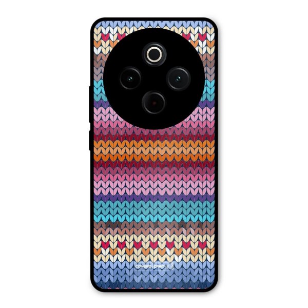 Woolen Metal Back Case for Vivo T4
