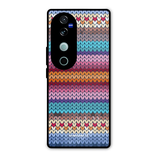 Woolen Metal Back Case for Vivo V40