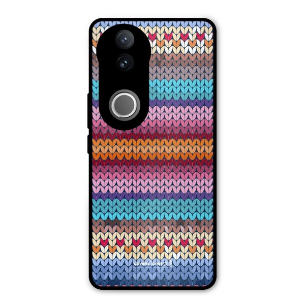 Woolen Metal Back Case for Vivo V50e