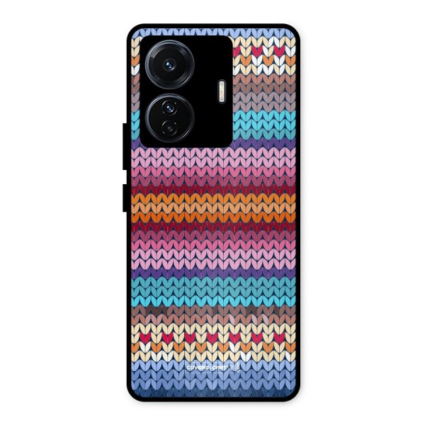 Woolen Metal Back Case for iQOO Z6