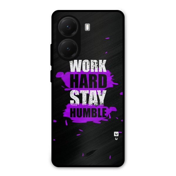 Work Hard Stay Humble Metal Back Case for Poco X7 Pro