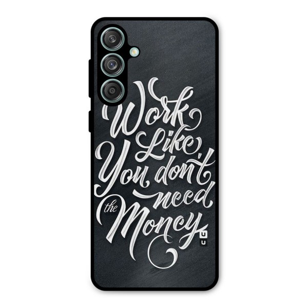 Work Like King Metal Back Case for Galaxy M55 5G