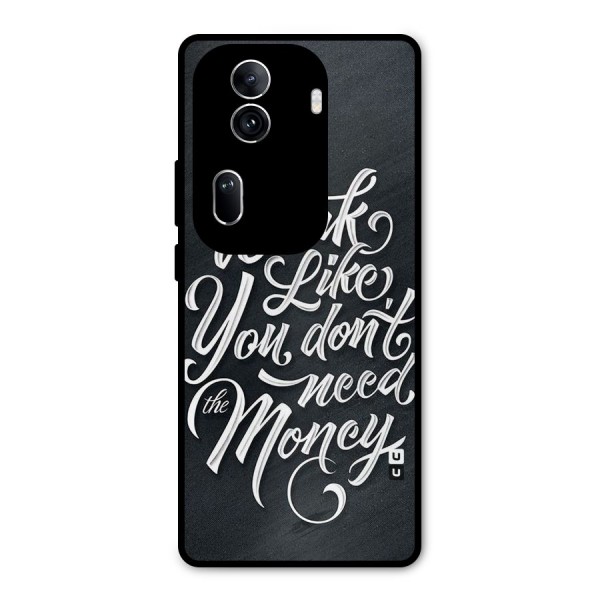 Work Like King Metal Back Case for Oppo Reno11 Pro 5G