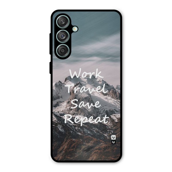 Work Travel Metal Back Case for Galaxy M55 5G