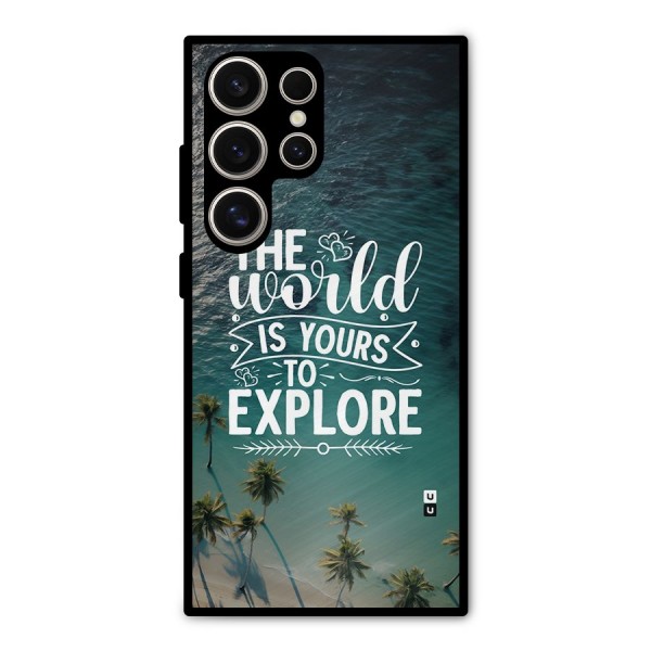 World To Explore Metal Back Case for Galaxy S24 Ultra