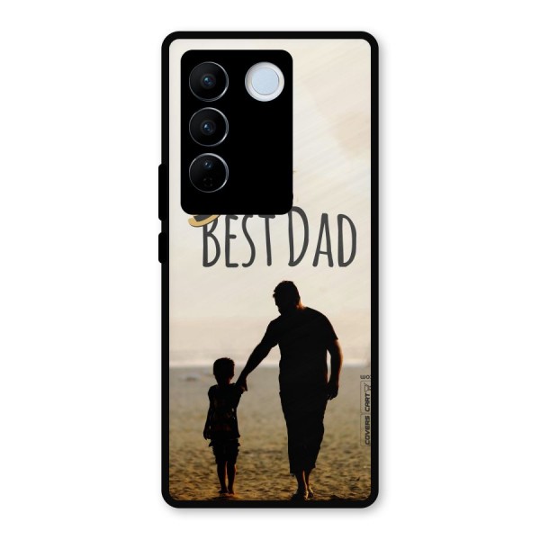 Worlds Best Dad Metal Back Case for Vivo V27 Pro