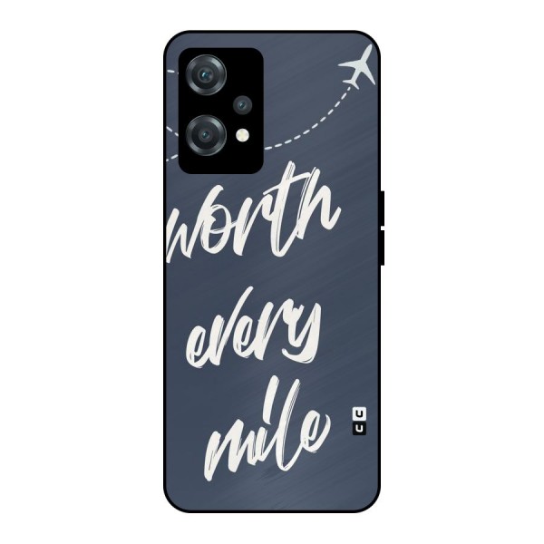 Worth Every Mile Metal Back Case for OnePlus Nord CE 2 Lite 5G