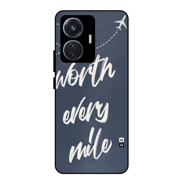 Worth Every Mile Metal Back Case for iQOO Z6 44W